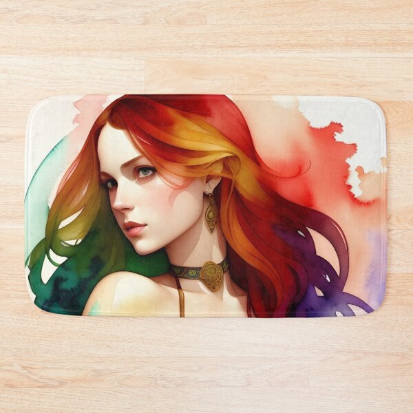 Item preview, Rainbow Pride Woman in Watercolor designed and sold by Erika V..