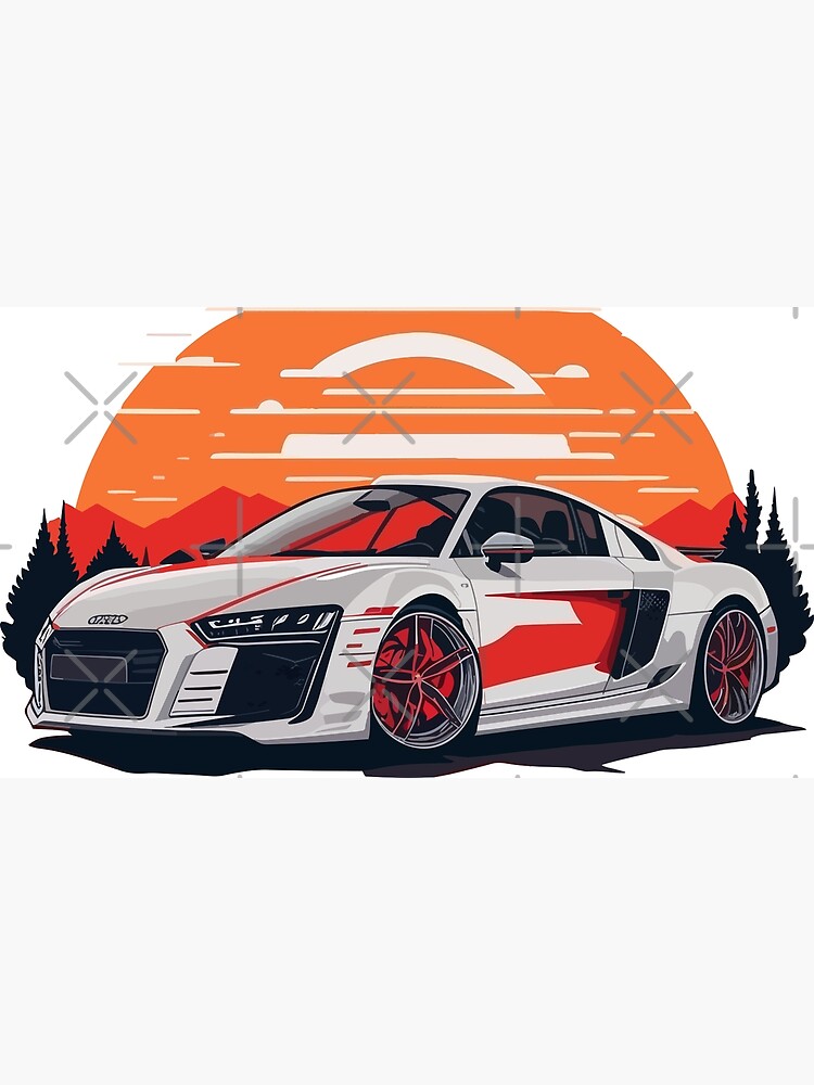 Poster Audi R8 V10 2019 - Affiche Automobile Drivarts