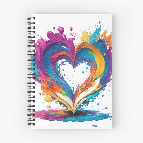 Item preview, Bookish Love: Pages Bound in a Heart of Knowledge designed and sold by WASjourney.