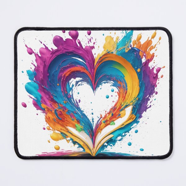 Item preview, Bookish Love: Pages Bound in a Heart of Knowledge designed and sold by WASjourney.