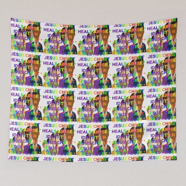 Item preview, Rainbow Jesus * Jesus Heals * Identity In Jesus Christ designed and sold by BlackSheeper.