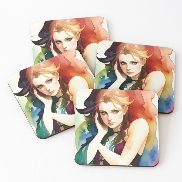 Item preview, Rainbow Pride Woman in Watercolor designed and sold by Erika V..
