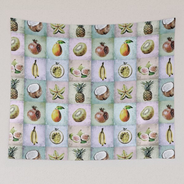 Item preview, Tropical Fruit Tac Toe designed and sold by Monochrome-Dog.