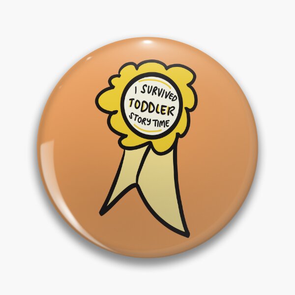 Item preview, I survived toddler story time ribbon, yellow designed and sold by amydrewthis.