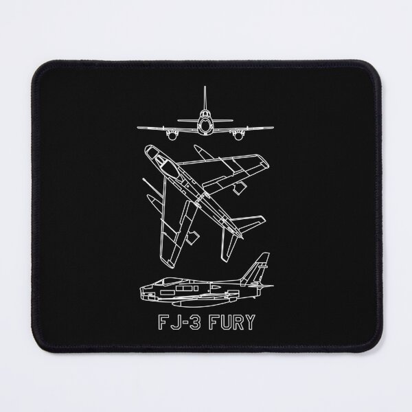 Item preview, FJ-3 Fury American 1950s Jet Fighter Plane Blueprints designed and sold by MilitaryMart.