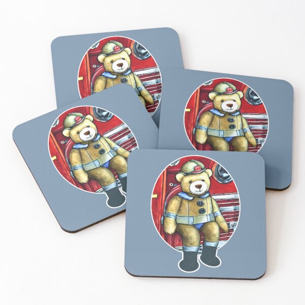 Item preview, firefighter bear in his truck designed and sold by Astralia.