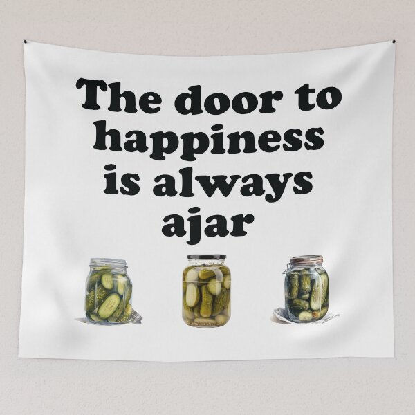 Item preview, Pickles and puns = happiness designed and sold by pinkcraftfairy.