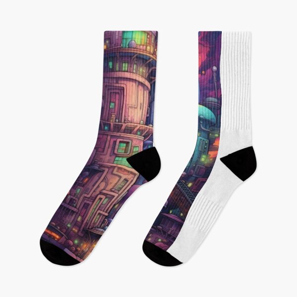 Item preview, Future Tower Vibes designed and sold by NeuroChroma.