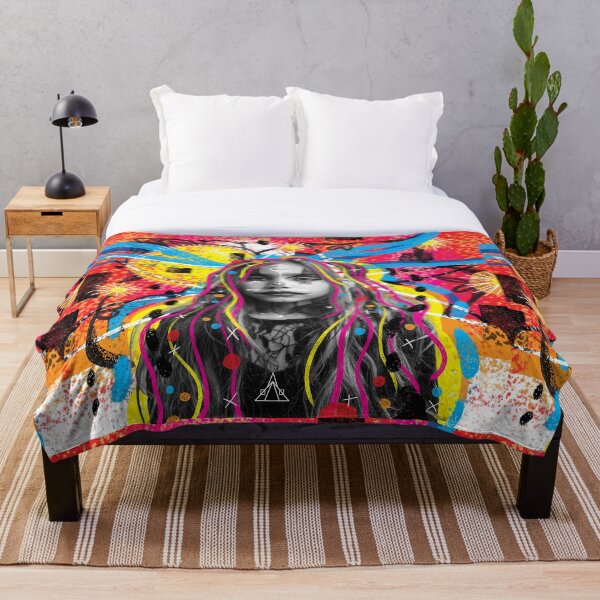 Item preview, Gothic girl art Graffiti style modern painting designed and sold by GreissDesign.