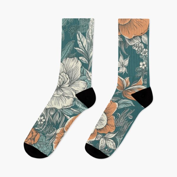 Item preview, Authentic Retro Floral Design designed and sold by Foxclothier.
