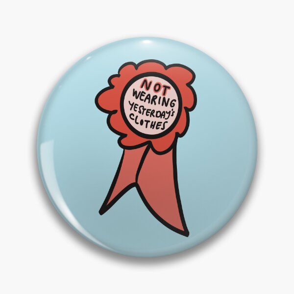 Item preview, Not wearing yesterday's clothes ribbon, red designed and sold by amydrewthis.