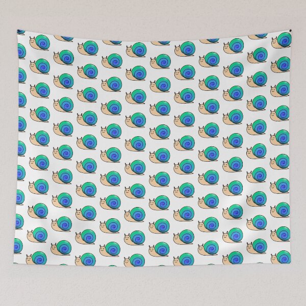 Item preview, Blue-Green Happy Snail designed and sold by TheBindle.