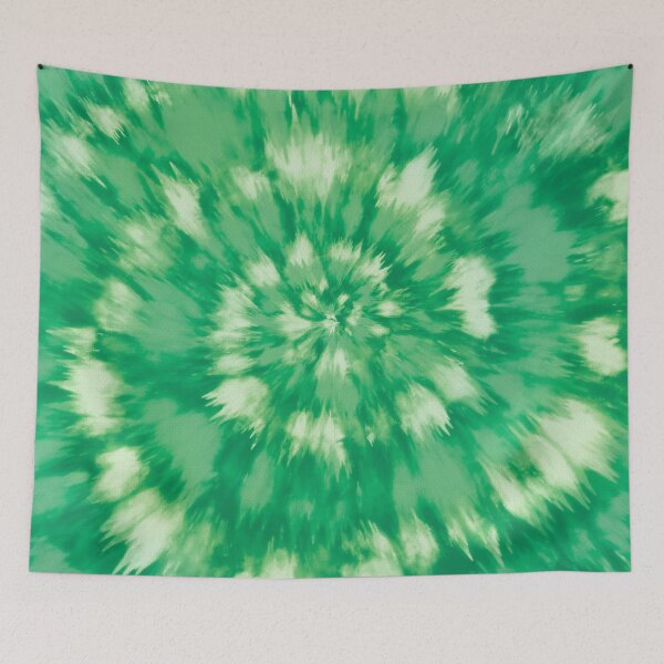Item preview, Good Vibes Green Spiral Tie Dye designed and sold by PrettyPixel0.