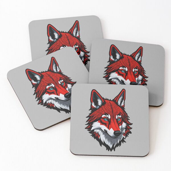 Item preview, cute red wolf designed and sold by KOKOTART.