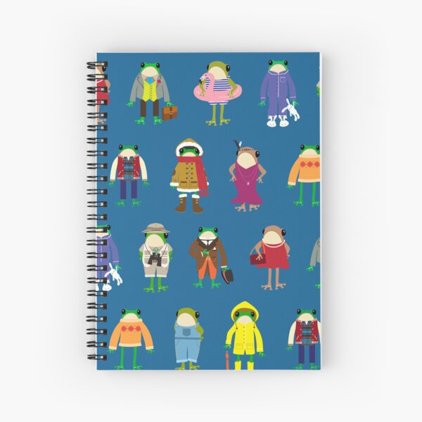 Fashionable frogs Spiral Notebook
