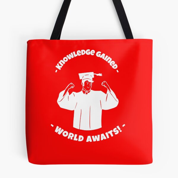 Item preview, Knowledge Gained, World Awaits! - College Graduation T-shirt designed and sold by Abdalla Hussein.