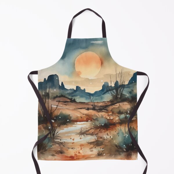 Item preview, Sunset in the SouthWest - Boho Desert Landscape Watercolors designed and sold by GVRDesign.
