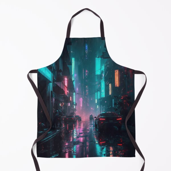 Item preview, Rainy City Futuristic Street designed and sold by cyberartmaker.