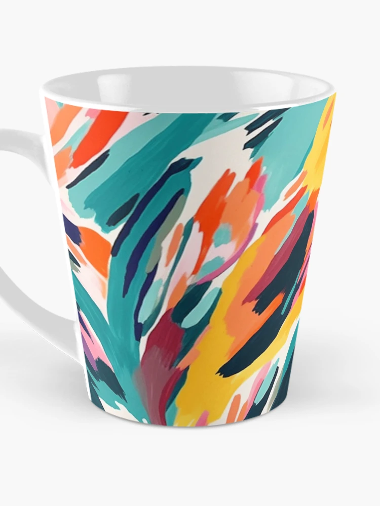 Thumbnail 3 of 4, Coffee Mug, Colorful Abstract Pattern designed and sold by InfinityPattern.