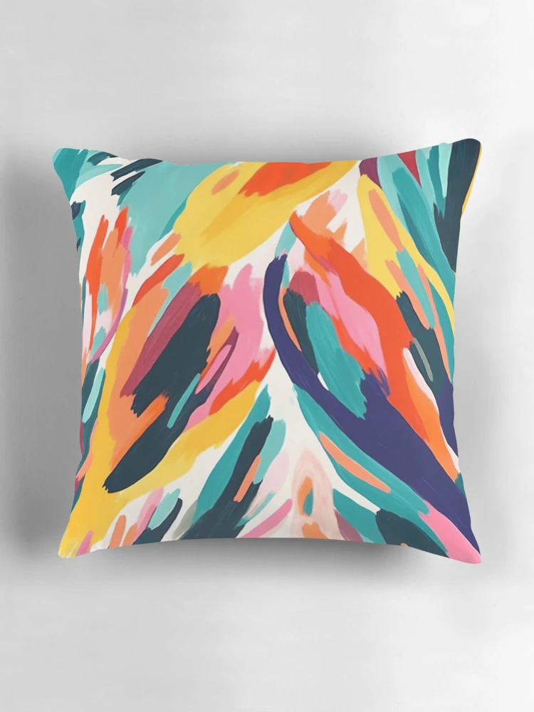 Thumbnail 3 of 4, Pillow, Colorful Abstract Pattern designed and sold by InfinityPattern.