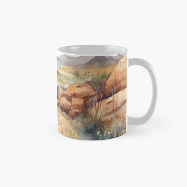 Item preview, A Serene Desert Path - Boho Desert Landscape Watercolors designed and sold by GVRDesign.