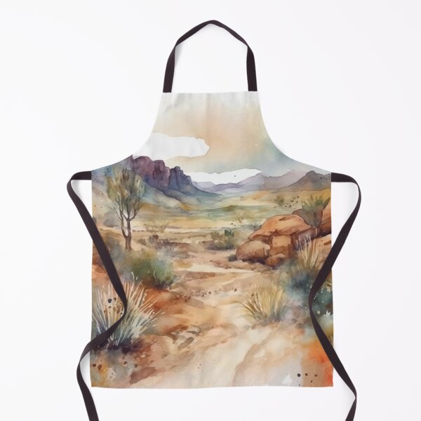 Item preview, A Serene Desert Path - Boho Desert Landscape Watercolors designed and sold by GVRDesign.