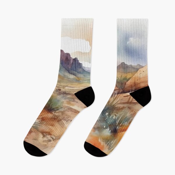 Item preview, A Serene Desert Path - Boho Desert Landscape Watercolors designed and sold by GVRDesign.