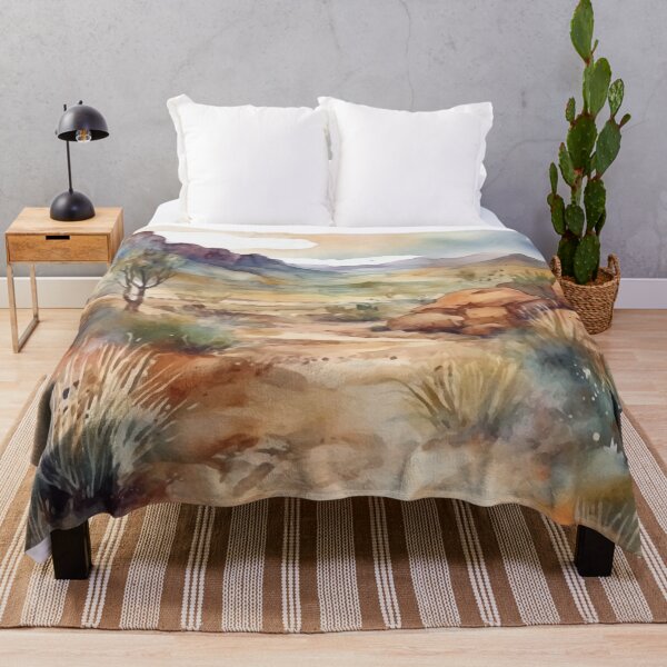 Item preview, A Serene Desert Path - Boho Desert Landscape Watercolors designed and sold by GVRDesign.
