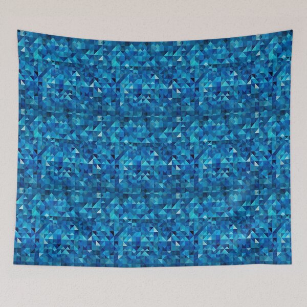 Item preview, Plain cerulean color all over the image little geometric designed and sold by StrongSouls.