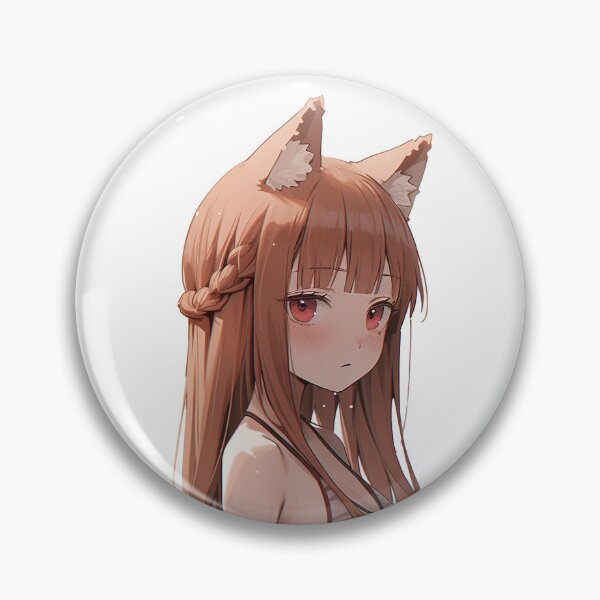 Item preview, Holo from Spice and Wolf wearing a bikini, cute sexy anime fox girl fan art designed and sold by Hawaii-Kawaii.