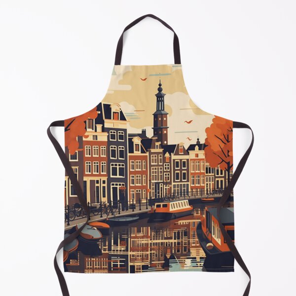 Item preview, A Vintage Travel Illustration of Amsterdam - Holland designed and sold by GoodOldVintage.