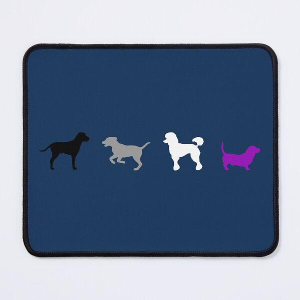 Item preview, Dogs Minimalist Ace. Asexual Pride designed and sold by Subtle Pride Shop.