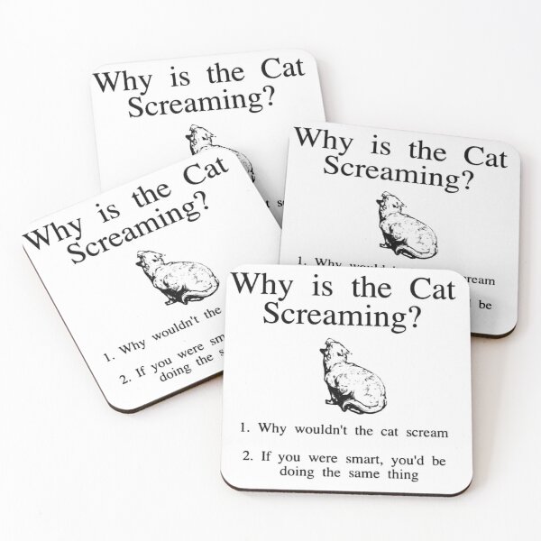 Item preview, Why is the cat screaming? designed and sold by andriuscanan.