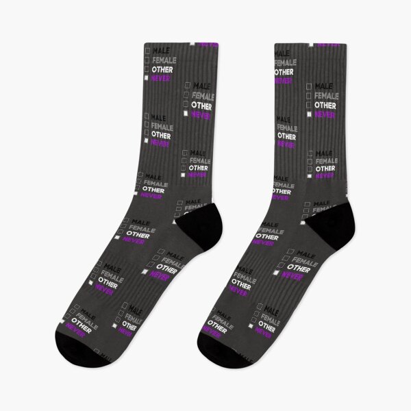 Item preview, Male Female Other Never. Asexual Pride designed and sold by Subtle Pride Shop.