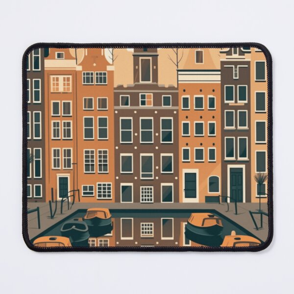 Item preview, A Vintage Travel Illustration of Amsterdam - Holland designed and sold by GoodOldVintage.