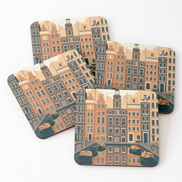 Item preview, A Vintage Travel Illustration of Amsterdam - Holland designed and sold by GoodOldVintage.