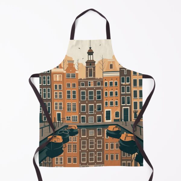 Item preview, A Vintage Travel Illustration of Amsterdam - Holland designed and sold by GoodOldVintage.