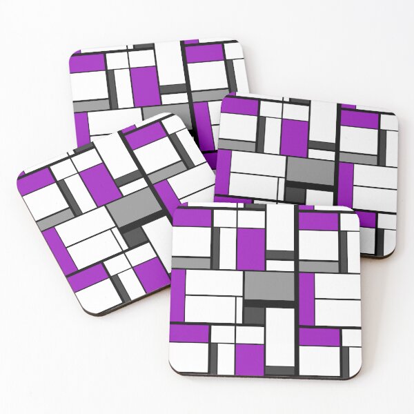 Item preview, Mondrian Ace Background. Asexual Pride designed and sold by Subtle Pride Shop.