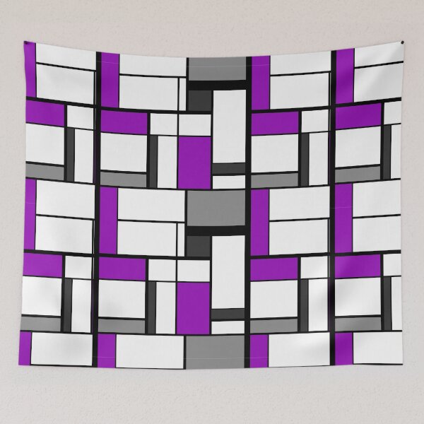 Item preview, Mondrian Ace Background. Asexual Pride designed and sold by Subtle Pride Shop.