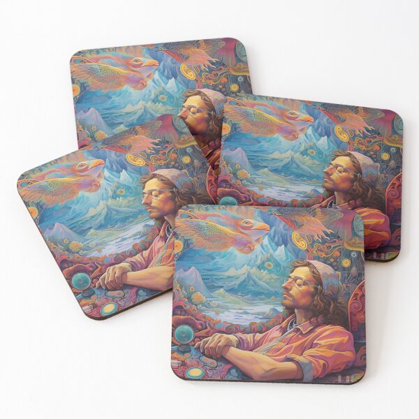 Item preview, Peaceful man dreaming in color created with generative AI designed and sold by CosmicOptimist1.