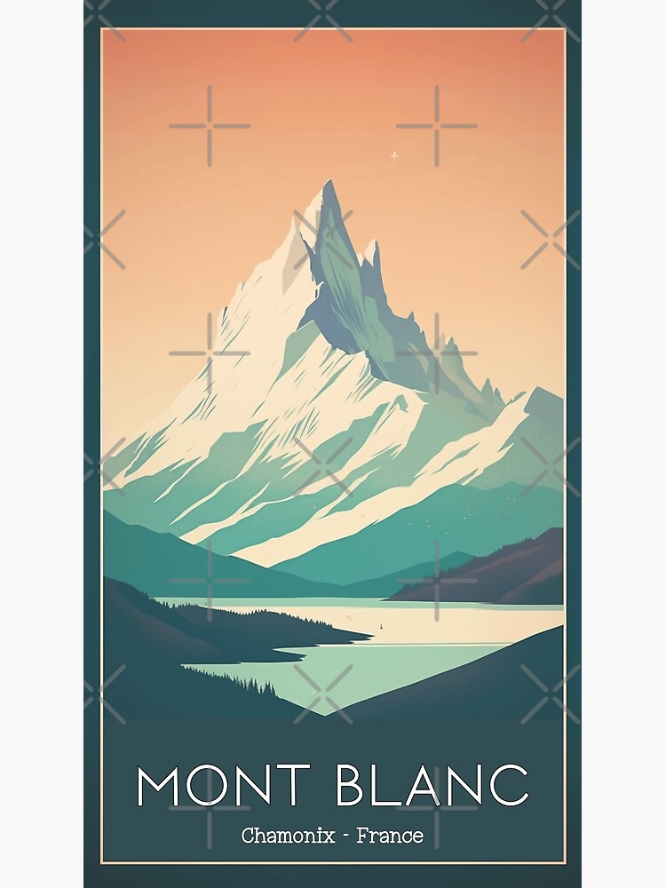 A Vintage Travel Illustration of Chamonix Mont Blanc - France