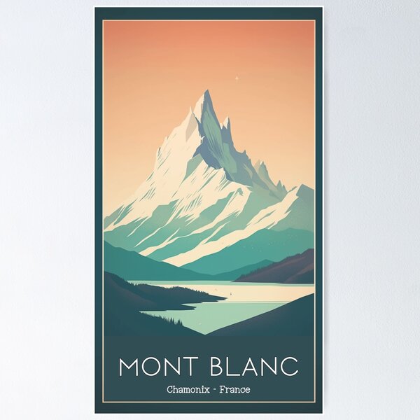 A Vintage Travel Illustration of Chamonix Mont Blanc