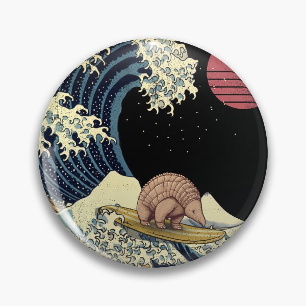 Item preview, Armadillo Kanagawa Japanese Surfing Wave designed and sold by rafaeltto.