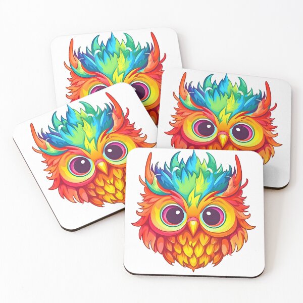 Item preview, Avian Spectrum Cute Owl head designed and sold by aigcx.