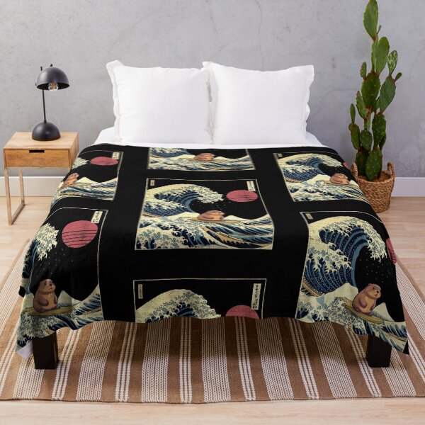 Item preview, Beaver Kanagawa Japanese Surfing Wave designed and sold by rafaeltto.