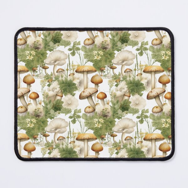 Item preview, Shrooms and Blooms Whimsical Bolete Mushrooms Pattern designed and sold by Orianah.