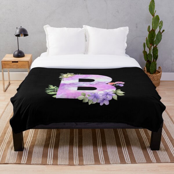 Item preview,  Cute Flowers Watercolor Monogram B designed and sold by Heba-D.