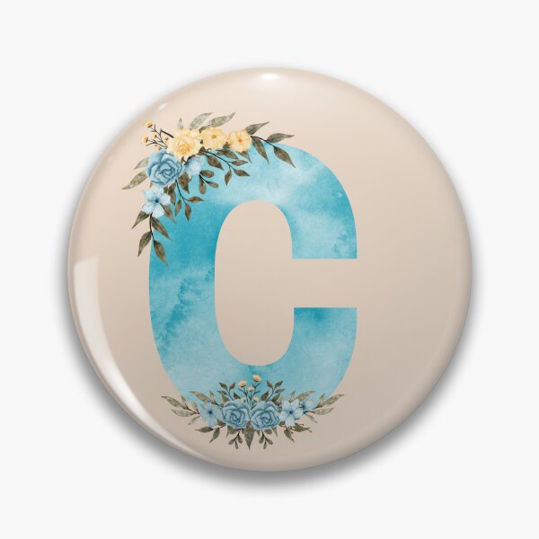Item preview,  Cute Flowers Watercolor Monogram C designed and sold by Heba-D.