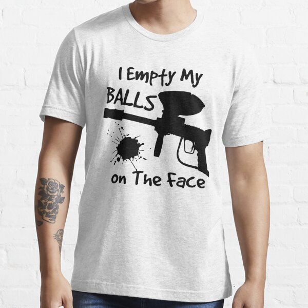 t shirt with balls on back