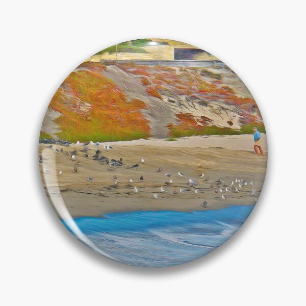 Item preview, BEACH STROLL WITH THE BIRDS designed and sold by ArtbyRolleen.